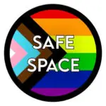 2SLGBTQIA Safe Space rainbow